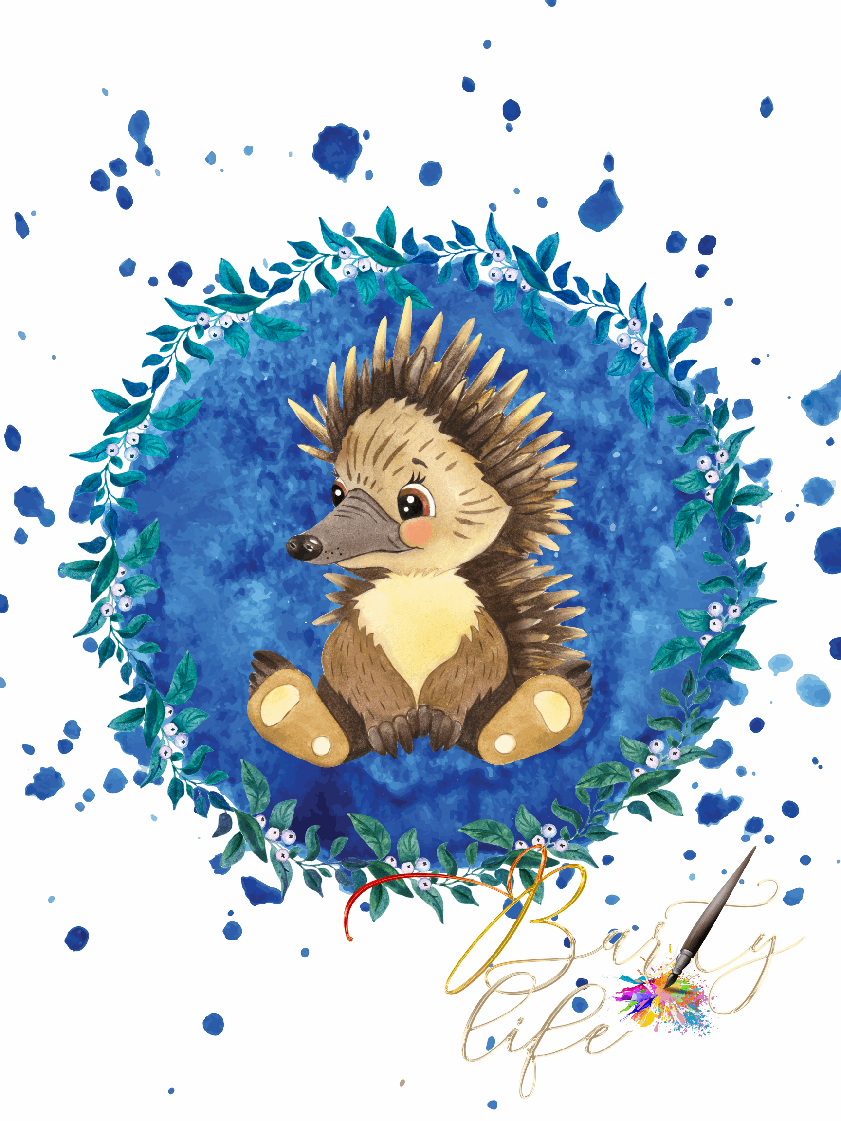Hedgehog, Sweet Dreams - Nursery Wall Art Barty life