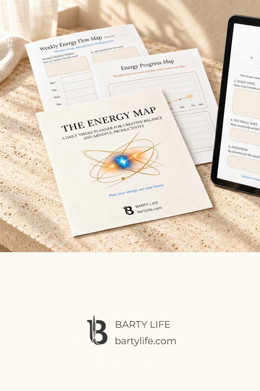 The Energy Map| Printable & Digital Planner for Energy Management, Self-Reflection & Intentional Productivity