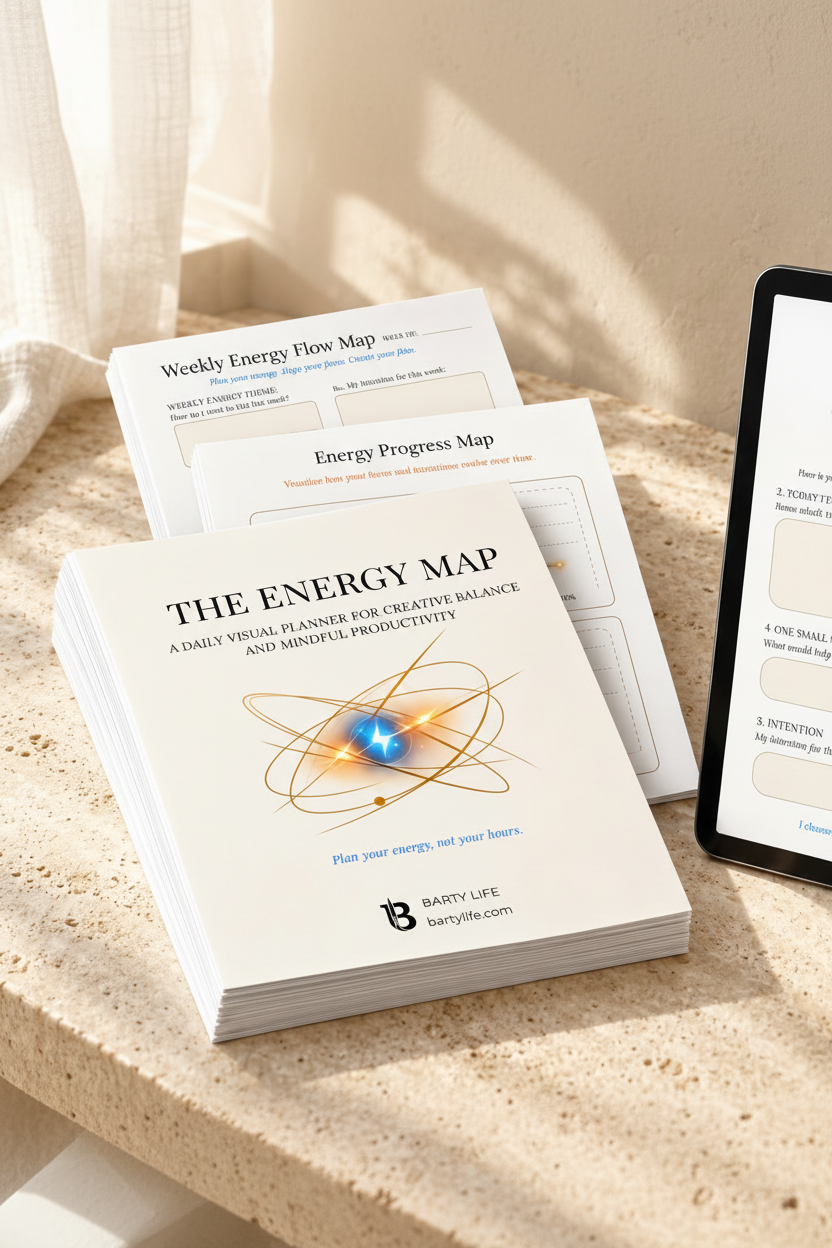 The Energy Map| Printable & Digital Planner for Energy Management, Self-Reflection & Intentional Productivity
