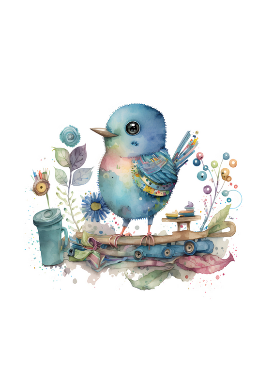 Charming Bird nursery wall art