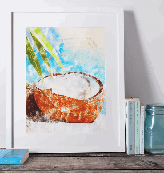 Coconut Watercolor Art Barty life