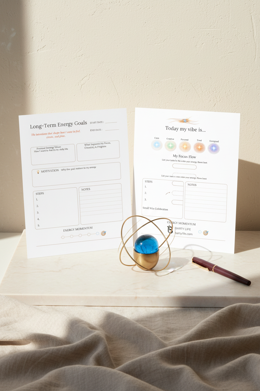 The Energy Map| Printable & Digital Planner for Energy Management, Self-Reflection & Intentional Productivity