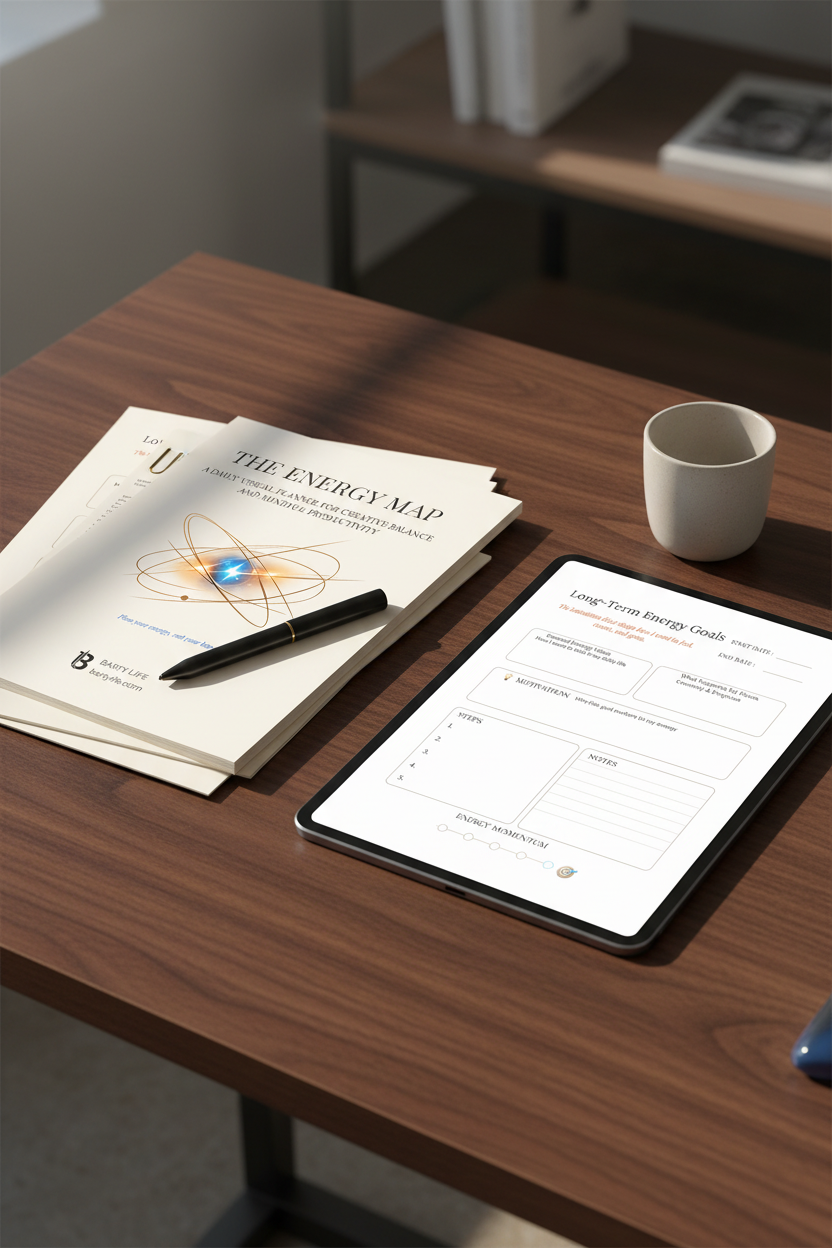 The Energy Map| Printable & Digital Planner for Energy Management, Self-Reflection & Intentional Productivity