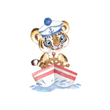 Tiger Sailor, Adventure Awaits - Nursery Wall Art