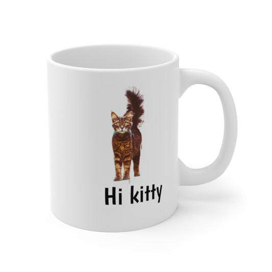Hi kitty Ceramic Mug 11oz Barty life