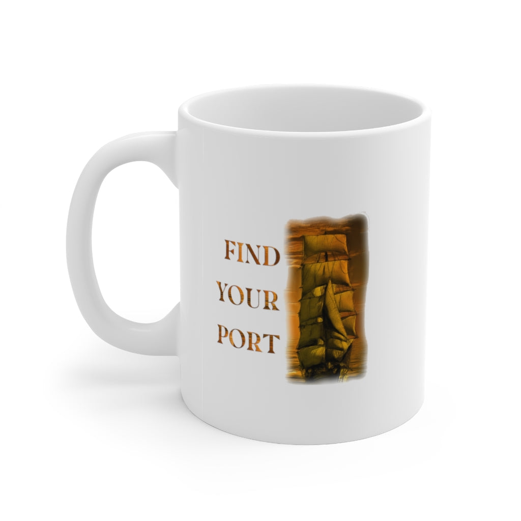 Find Your Port Ceramic Mug 11oz Barty life