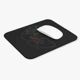Girl One Line Mouse Pad (Rectangle) Barty life