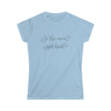 To The Moon And Black (Blue) Women's Softstyle Tee Barty life