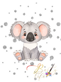 Koala, You Are So Loved, Pink, Set- Nursery Wall Art Barty life
