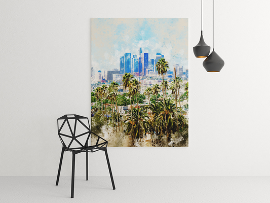 Los Angeles watercolor art Barty life