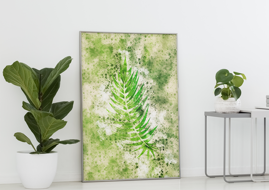 Tropical Leaf 1 Watercolor Wall Art Barty life