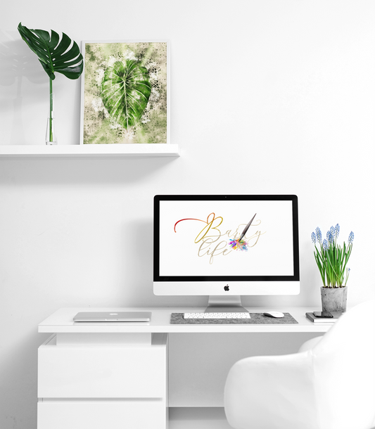Tropical Leaf 3 Watercolor Wall Art Barty life