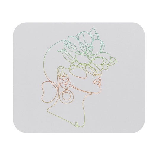 Girl One Line 1 Mouse Pad (Rectangle) Barty life