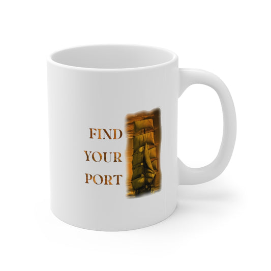 Find Your Port Ceramic Mug 11oz Barty life